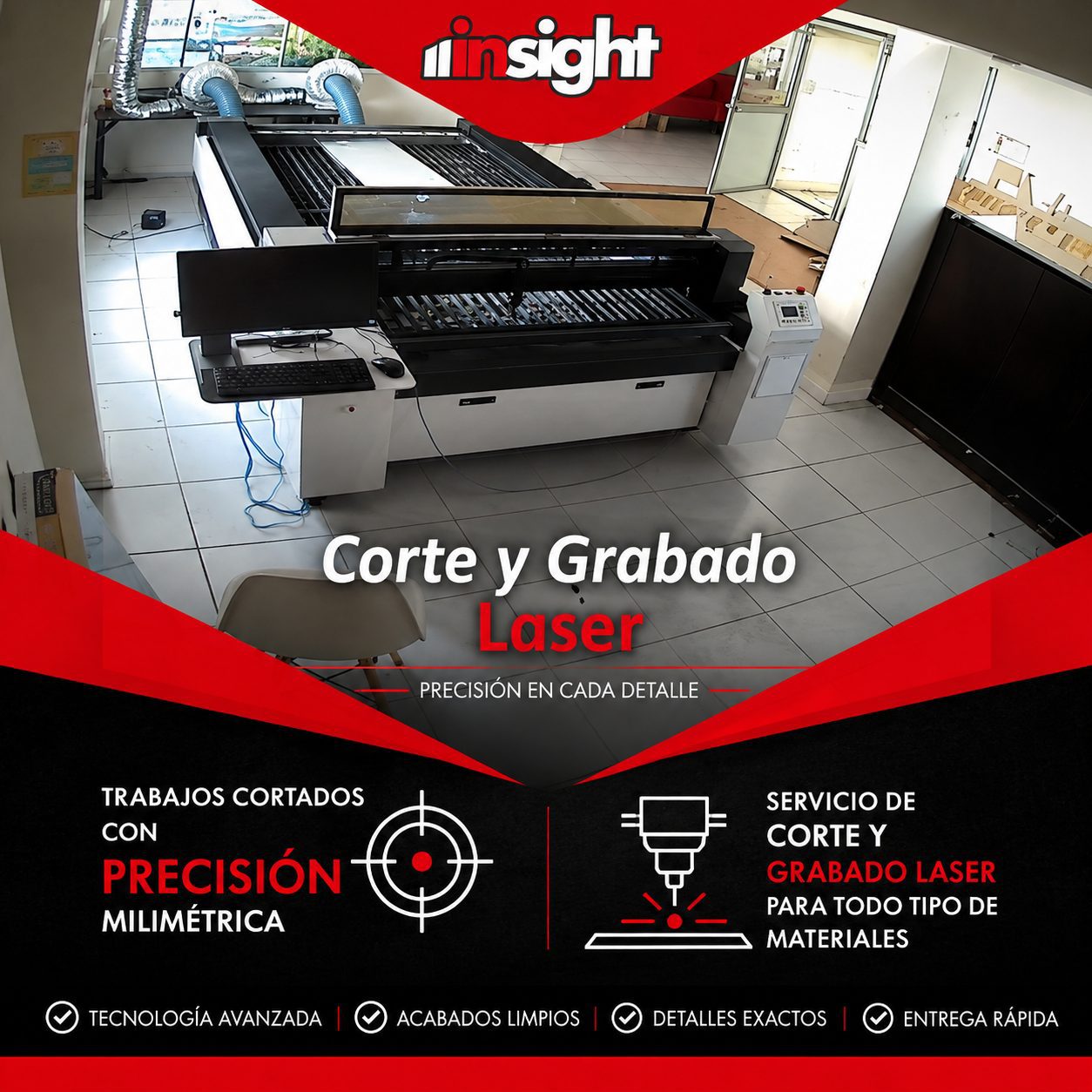 Corte y grabado láser en Quito - Insight Ecuador